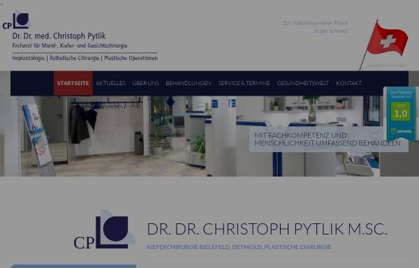 Vorschau von www.mkg-pytlik.de, Dr. Dr. med. Christoph Pytlik, Facharzt für Mund-, Kiefer- und Gesichtschirurgie