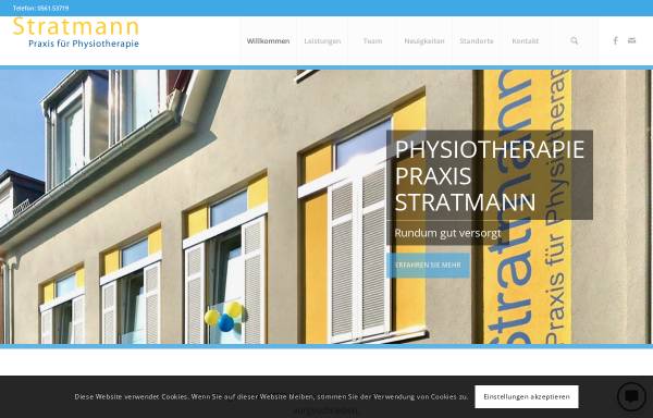 Vorschau von praxis-stratmann.de, Praxis für Physioteharpie Stratmann