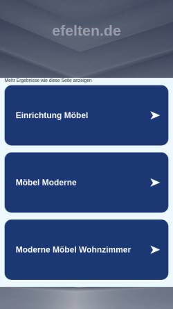 Vorschau der mobilen Webseite www.efelten.de, Innenarchitekt Ewald Felten