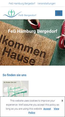 Vorschau der mobilen Webseite bergedorf.feg.de, FeG Hamburg-Bergedorf