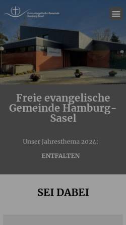 Vorschau der mobilen Webseite hamburg-sasel.feg.de, FeG Hamburg-Sasel