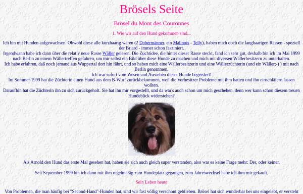 Vorschau von www.hundehomepage.de, Brösels Seite