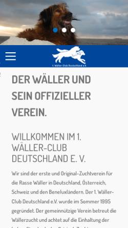 Vorschau der mobilen Webseite www.waeller-club.de, 1. Waeller-Club Deutschland e.V