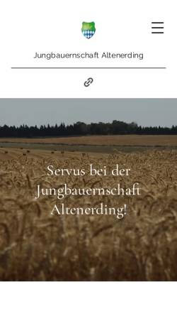Vorschau der mobilen Webseite www.jungbauernschaft.de, Bayerische Jungbauernschaft Altenerding