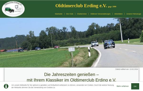 Vorschau von www.oldtimerclub-erding.de, Oldtimerclub Erding e.V.