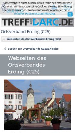 Vorschau der mobilen Webseite www.darc.de, Ortsverband Erding des DARC e.V.