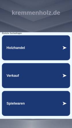 Vorschau der mobilen Webseite www.kremmenholz.de, Kleine Stinker - Frettchen vom Kremmenholz
