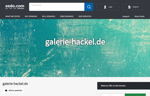 Vorschau von www.galerie-hackel.de, Galerie Hackel