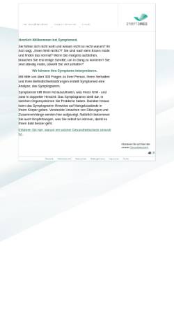 Vorschau der mobilen Webseite www.symptomed.de, Symptomed - Institut für symptomorientierte Gesundheitsanalyse