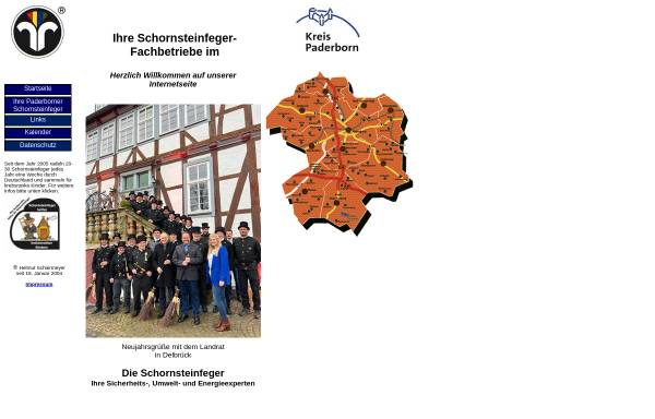 Vorschau von www.schornsteinfeger-paderborn.de, Bezirksschornsteinfegermeister im Kreis Paderborn