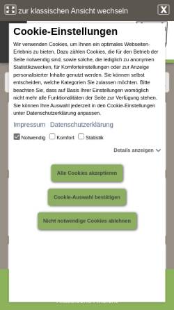 Vorschau der mobilen Webseite www.calau.de, Calau