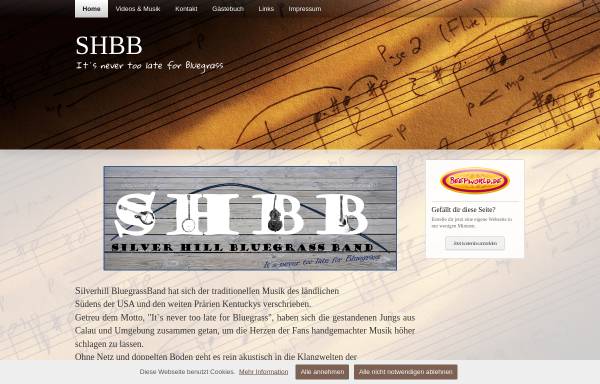 SHBB die Silverhill Bluegrassband aus Calau