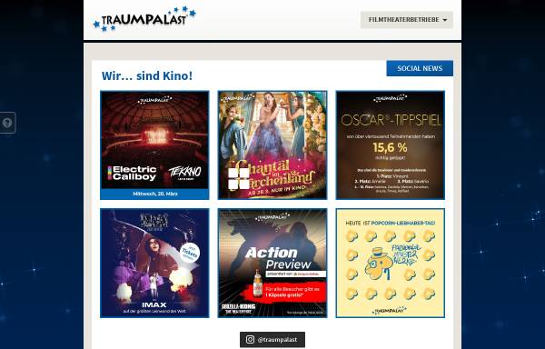 Vorschau von www.traumpalast.de, Heinz Lochmann Filmtheaterbetriebe GmbH