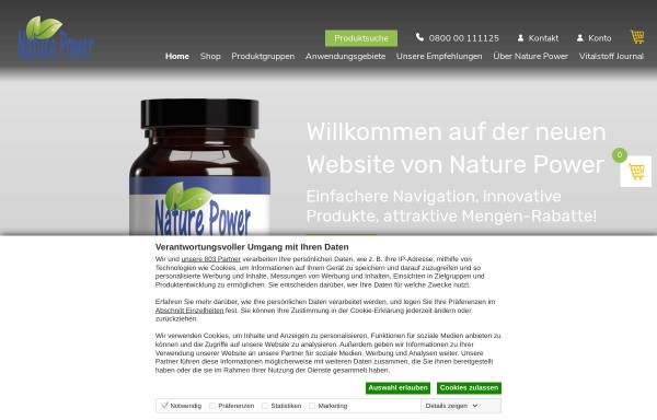 Vorschau von www.naturepower.ch, Nature Power Trading Ltd.