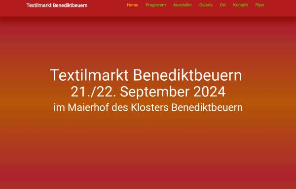 Vorschau von www.textilmarkt-benediktbeuern.de, Textilmarkt Benediktbeuern