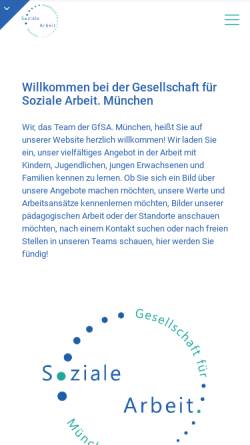 Vorschau der mobilen Webseite www.verein-fuer-sozialarbeit.de, Verein für Sozialarbeit