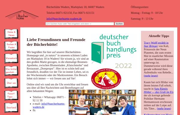 Vorschau von www.buecherhuette-wadern.de, Bücherhütte