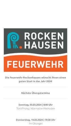 Vorschau der mobilen Webseite www.feuerwehr-rockenhausen.de, Freiwillige Feuerwehr Rockenhausen