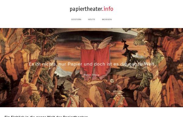 Vorschau von papiertheater.info, Papiertheater Invisius