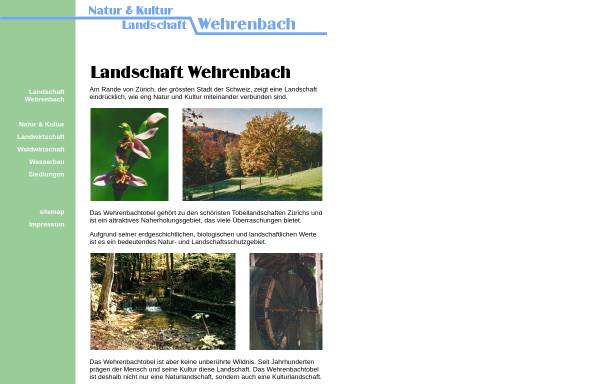 Vorschau von www.wehrenbachtobel.ch, Landschaft Wehrenbach