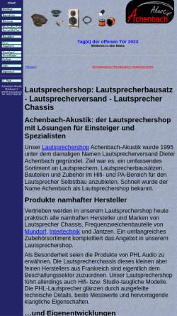 Vorschau der mobilen Webseite lsv-achenbach.de, LSV Dieter Achenbach