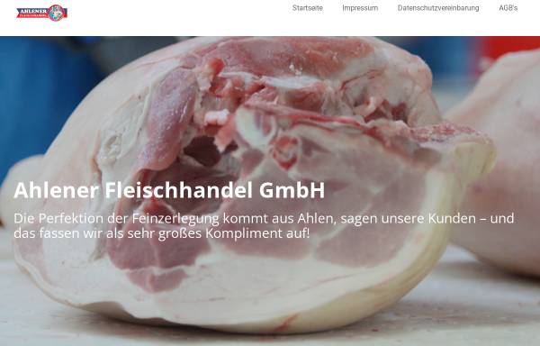 Vorschau von www.afh-ahlen.de, Ahlener Fleischhandel GmbH