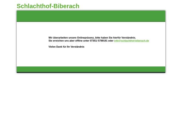 Vorschau von www.schlachthof-biberach.de, Schlachthof Biberach GmbH