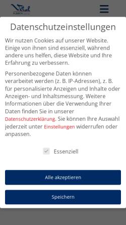 Vorschau der mobilen Webseite www.vital-fleisch.de, Vital-Fleisch GmbH