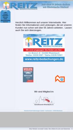 Vorschau der mobilen Webseite www.reitz-bedachungen.de, Heinrich Reitz GmbH Bedachungen