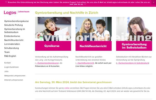 Vorschau von www.logos-lehrerteam.ch, Logos Lehrerteam