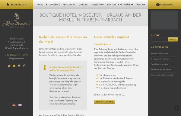 Vorschau von www.moseltor.de, Hotel Moseltor & Bauer's Restaurant