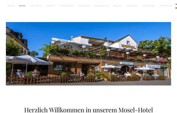 Vorschau von www.moselhotelanker.de, Mosel-Hotel Zum Anker