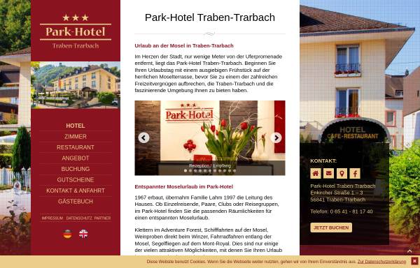 Vorschau von www.parkhotel-traben-trarbach.de, Park Hotel