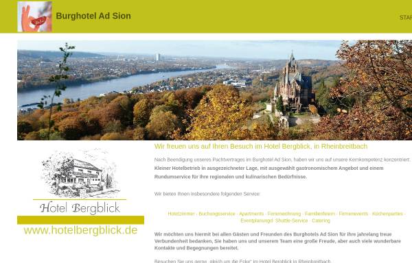 Vorschau von www.adsion.de, Burghotel Ad Sion