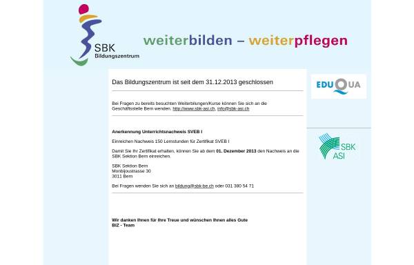 Vorschau von www.sbk-biz.ch, SBK Bildungszentrum