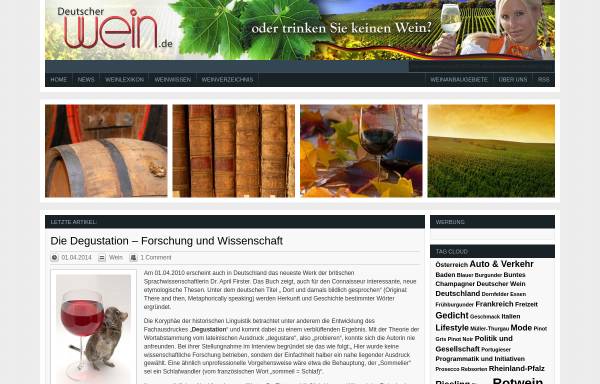 Vorschau von www.deutscherwein.de, Deutscher Wein.de