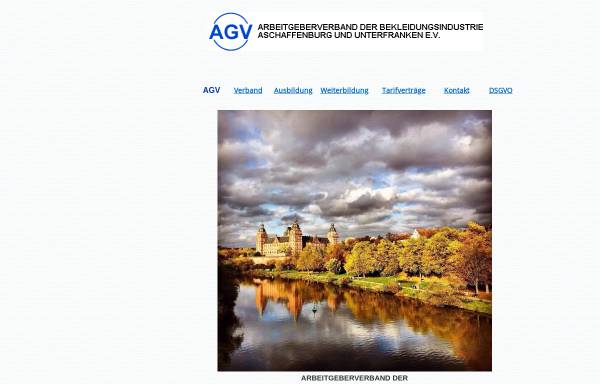 Vorschau von www.agv-bekleidung-aschaffenburg.de, Arbeitgeberverband der Bekleidungsindustrie Aschaffenburg und Unterfranken e. V.