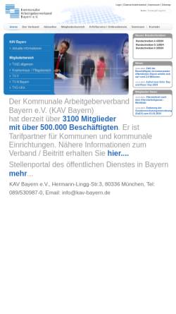 Vorschau der mobilen Webseite kav-bayern.de, Kommunaler Arbeitgeberverband Bayern e.V. (KAV Bayern)