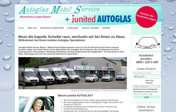 Vorschau von www.ams-autoglas.de, AMS Autoglas Mobil Service Bayern