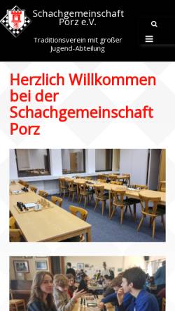 Vorschau der mobilen Webseite www.sg-porz.de, Schachgemeinschaft Porz e.V.
