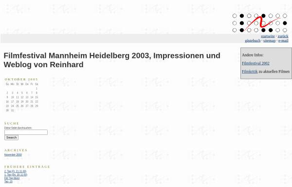 Doberstein.com: Filmfestival Mannheim Heidelberg 2003