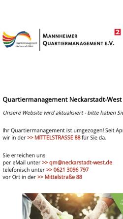 Vorschau der mobilen Webseite www.neckarstadt-west.de, Kulturamt Mannheim