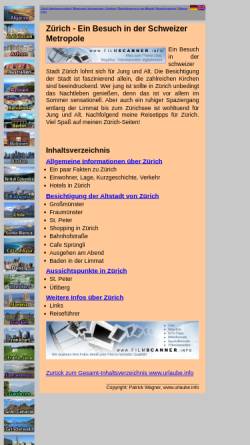 Vorschau der mobilen Webseite www.urlaube.info, Ein Besuch in der Schweizer Metropole