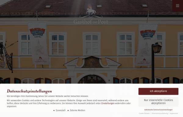 Vorschau von www.gasthof-zur-post-erding.de, Brauerei - Gasthof zur Post