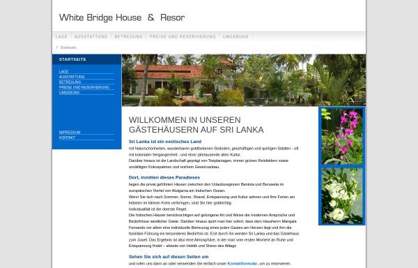 Vorschau von www.margret-grote.de, White-Bridge-House, Kaluwamodera