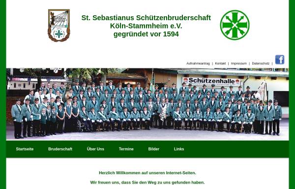Vorschau von www.sebastianus-stammheim.de, Sankt Sebastianus Schützenbruderschaft Köln-Stammheim e.V.