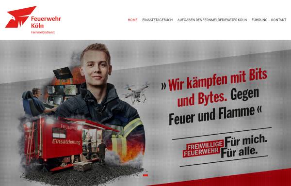 Vorschau von www.fernmeldedienst-koeln.de, Freiwillige Feuerwehr Köln, Fernmeldedienst