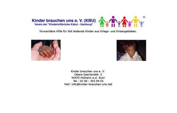 Vorschau von www.kinder-brauchen-uns.net, Kinder brauchen uns e.V.