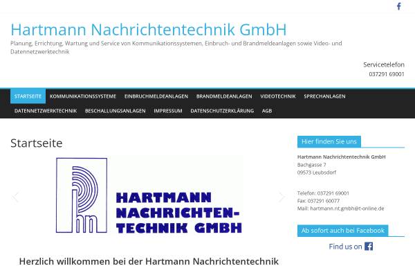 Vorschau von hartmann-nachrichtentechnik.de, Hartmann Nachrichtentechnik GmbH