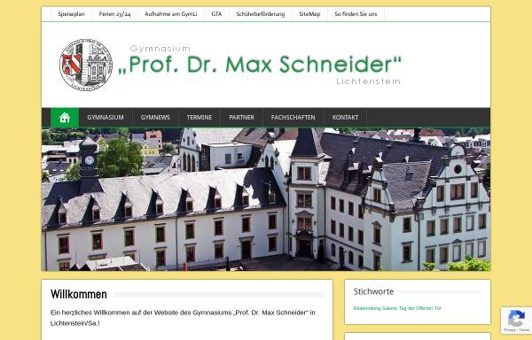 Vorschau von gymnasium-lichtenstein.de, Gymnasium Prof. Dr. Max Schneider